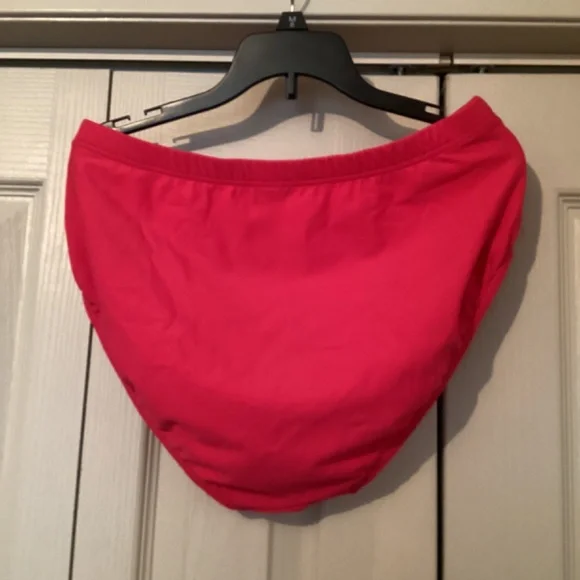 LANDS END Ladies Sz 14 TANKINI SET dark pink - Picture 3 of 10